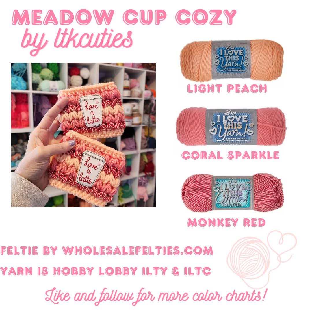 Cup Cozy Color Chart